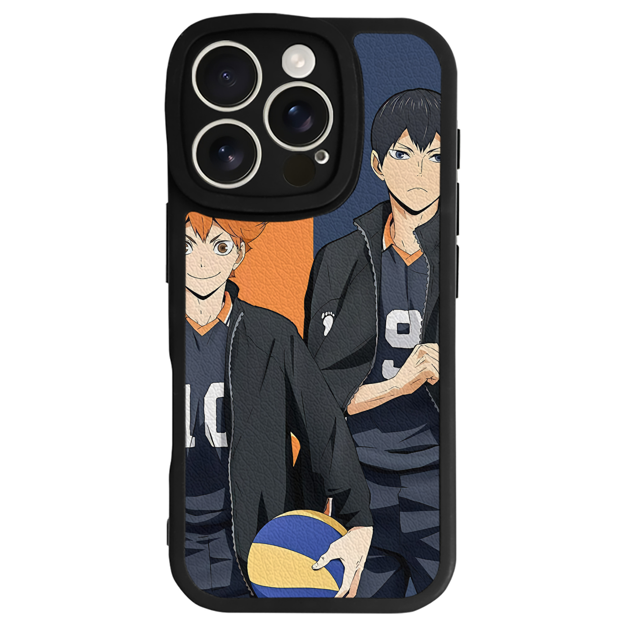 （画像用） ハイキュー!! Haikyu!! 【iPhone 16シリーズ対応】シリコンスマホケース（レザー調） 材質：シリコン